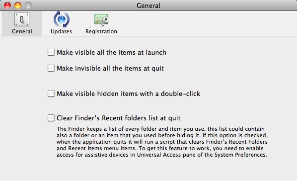 Secret Folder 8.3 : Program Preferences