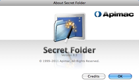 Secret Folder 8.3 : About Window