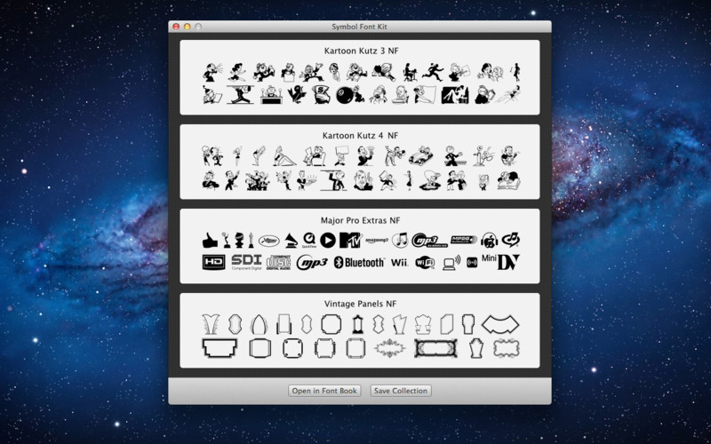 Symbol Font Kit 1.0 : Main Window