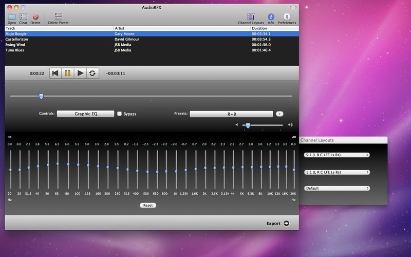 AudioRFX 1.6 : AudioRFX screenshot