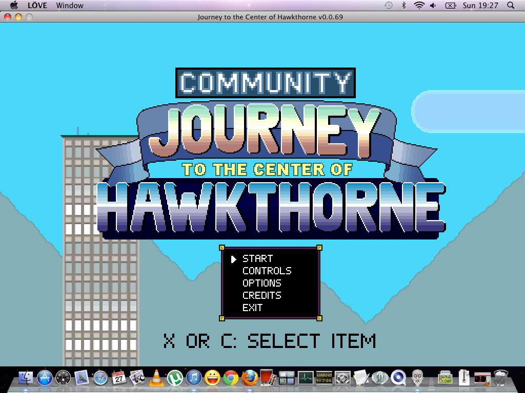 Journey to the Center of Hawkthorne 0.8 : Main View