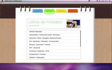 4000 Lettres de motivation screenshot