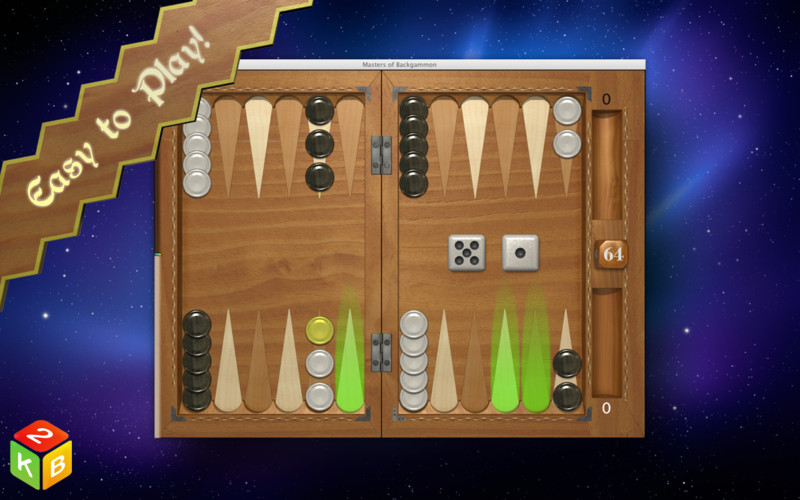 Masters of Backgammon - Beginner edition 1.1 : Main View