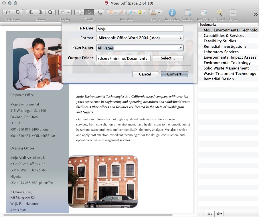 Wondershare PDF Editor Pro : Converting PDF File
