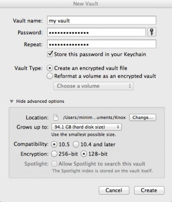 Configuring Vault Advanced Settings