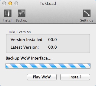 TukLoadX 1.2 : Main window