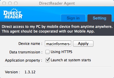 DirectReader Agent 1.3 : Main window