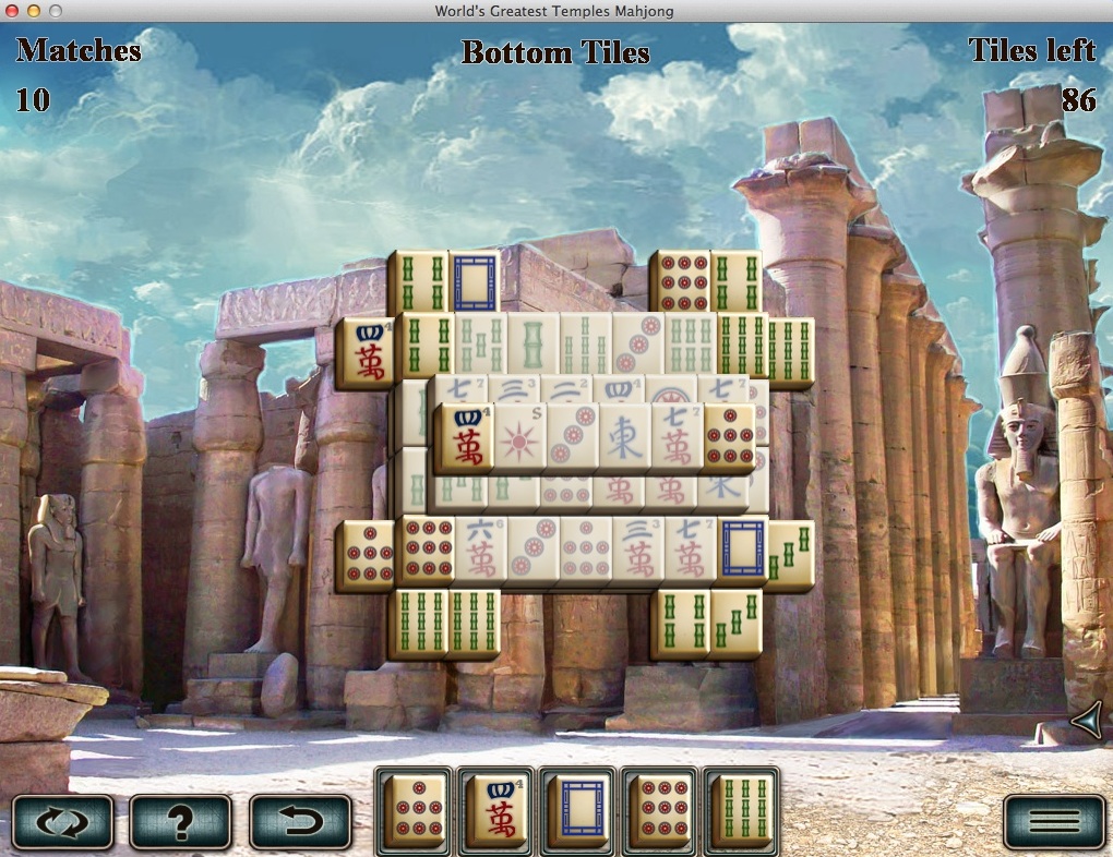 World's Greatest Temples Mahjong 2.0 : Gameplay Window