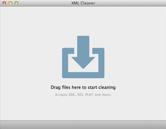 XML Cleaner 1.0 : Main window