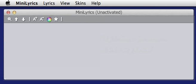 MiniLyrics : Main Window