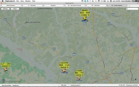 Flightradar24 screenshot