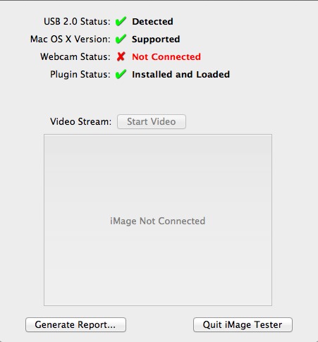 iMage Plugin 1.0 : Main window