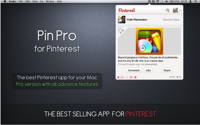 Pin Pro for Pinterest 1.1 : General view