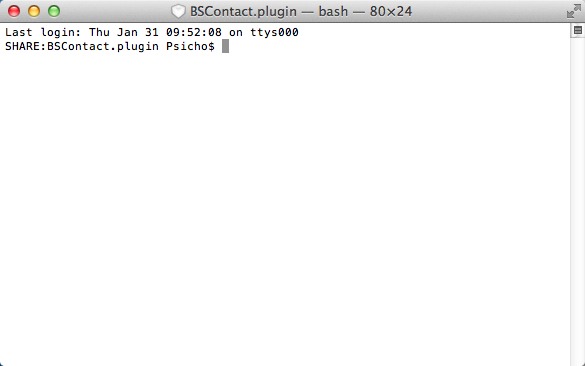 BS Contact Mac 1.0 : Main window
