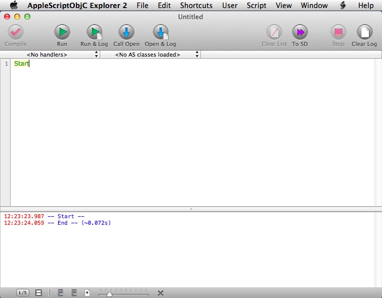 AppleScriptObjC Explorer 2 2.4 : Main window