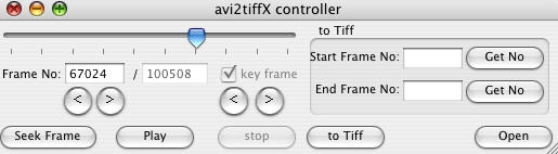avi2tiffX 0.2 : Controller
