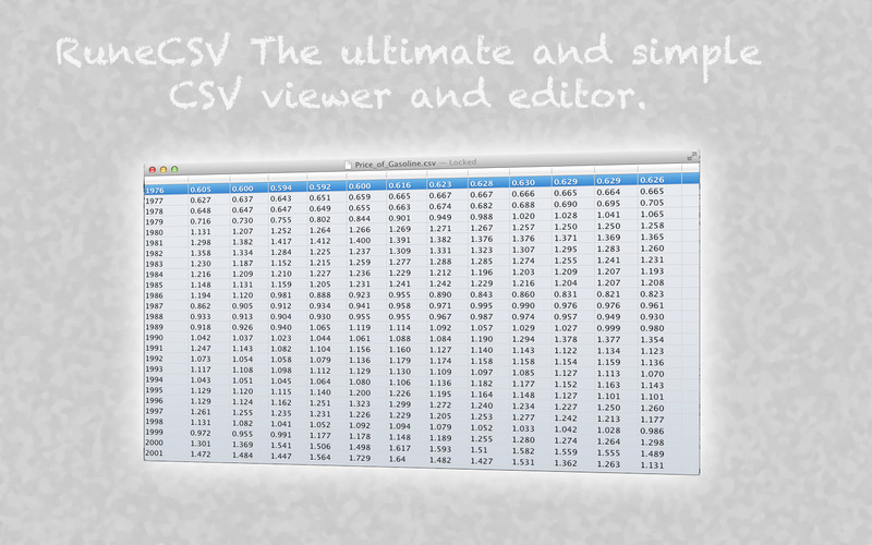 RuneCSV - CSV Editor 1.3 : RuneCSV - CSV Editor screenshot