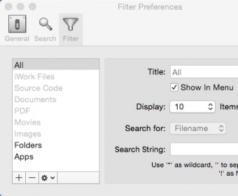Configuring Filter Settings