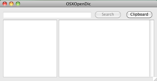 OSXOpenDic 1.0 : General View