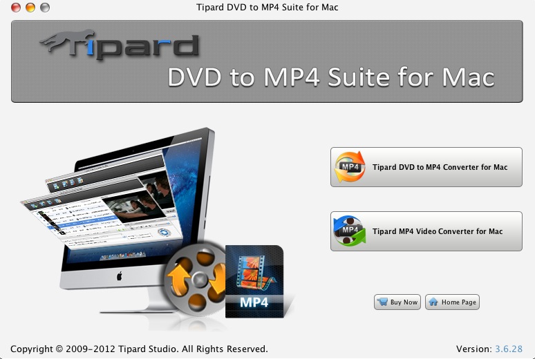 Tipard DVD to MP4 Suite for Mac 3.6 : Launcher