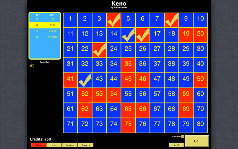 Keno 1.2 : Keno screenshot