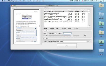 Batch PDF Compressor screenshot