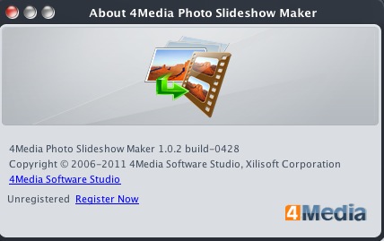 4Media Photo Slideshow Maker 1.0 : About window