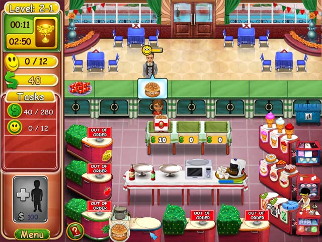 Burger Bustle: Ellie's Organics : Gameplay