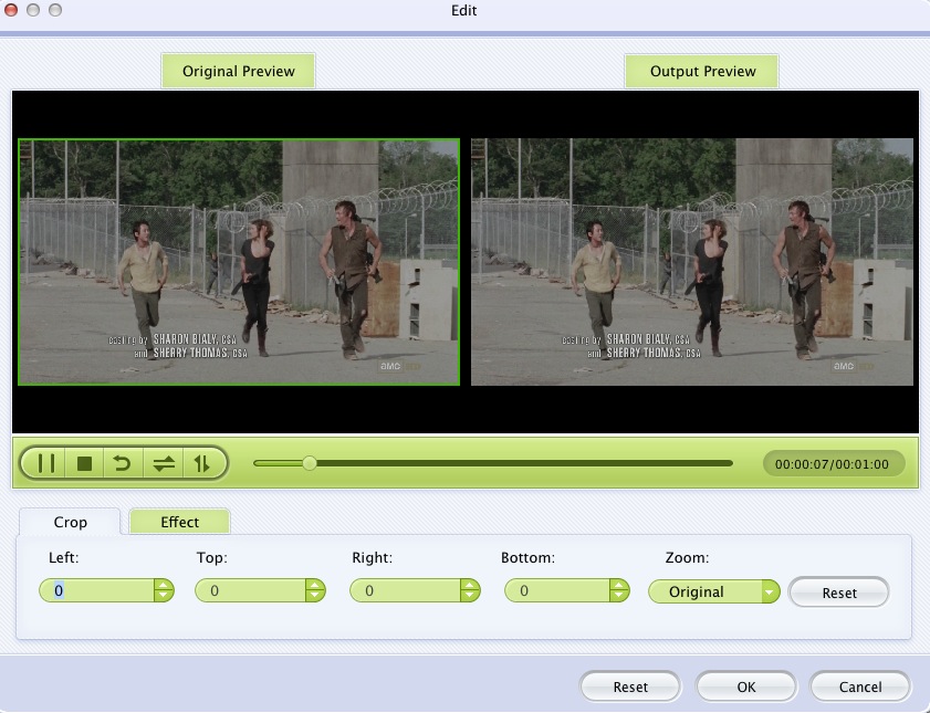 321Soft Video Converter for Mac 4.3 : Editor
