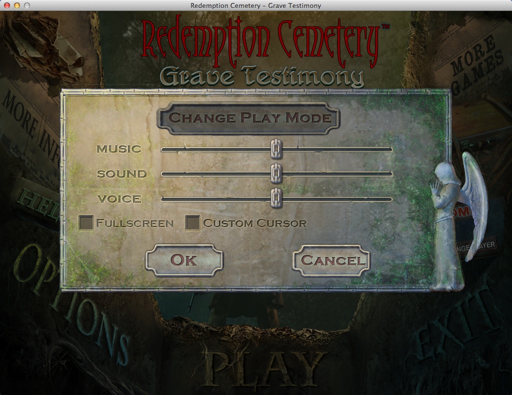 Redemption Cemetery: Grave Testimony : Game Options