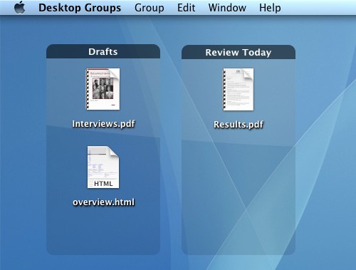 Desktop Groups Lite 1.1 : Main View