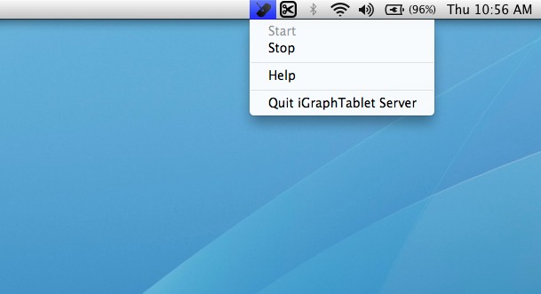 iGraphTabletServer 1.0 : Main window