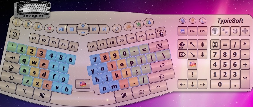 Typical Virtual Keyboard 2.2 : Main window