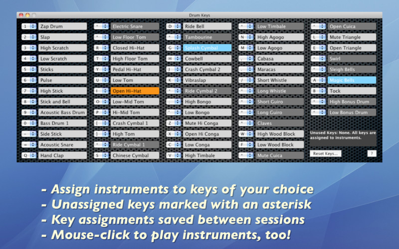 Drum Keys 1.0 : Drum Keys screenshot