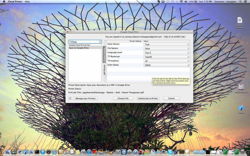 Cloud Printer 1.8 : Cloud Printer screenshot