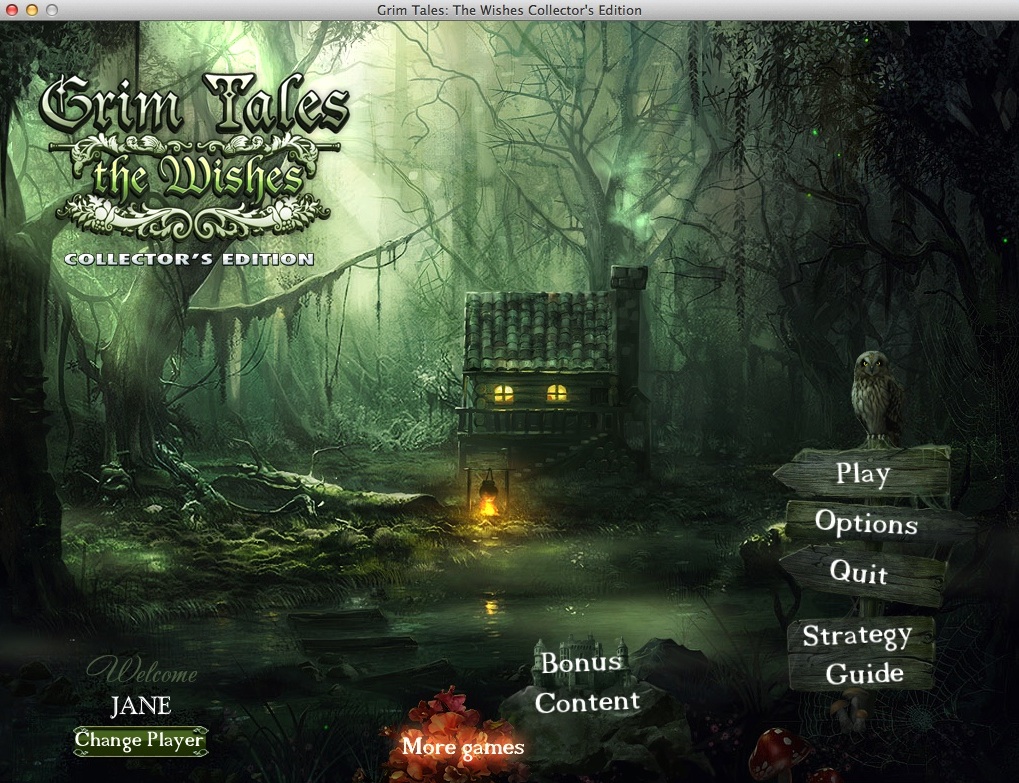 Grim Tales: The Wishes Collector's Edition : Main Menu
