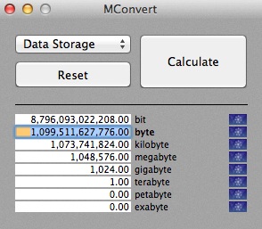 MConvert : Data storage