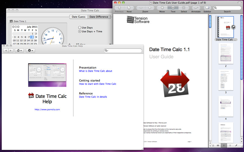 Date Time Calc 1.2 : Date Time Calc screenshot