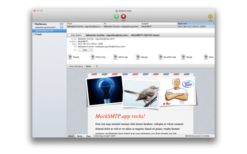 MockSmtp 1.5 : MockSmtp screenshot