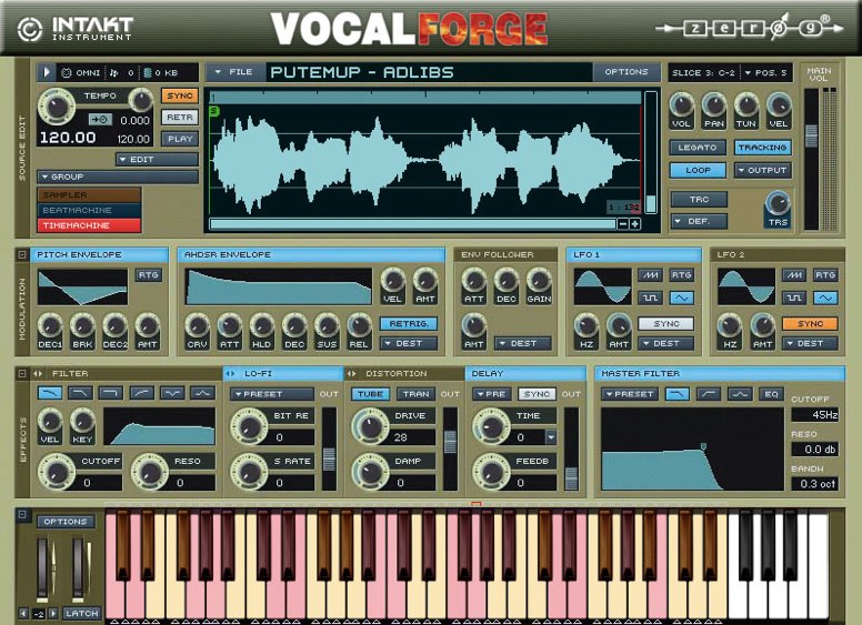Vocal Forge 1.0 : Main Interface