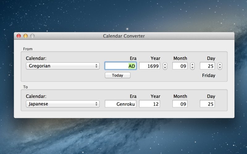 Calendar Converter 2.0 : Calendar Converter screenshot