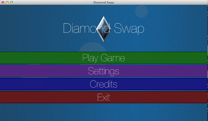 Diamond Swap 1.0 : Main menu