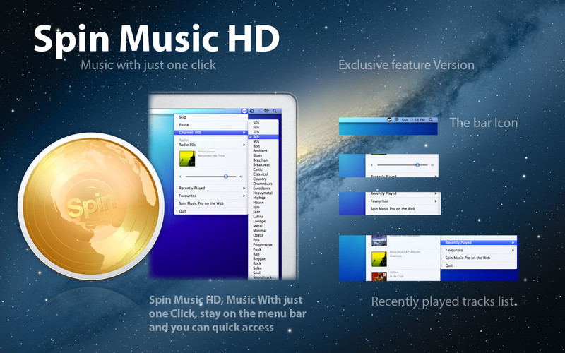 Spin Music HD 1.0 : Spin Music HD screenshot