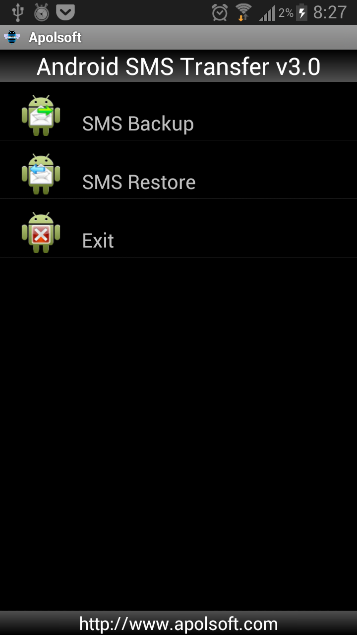 Apolsoft Android SMS Transfer for Mac 3.0 : Android app