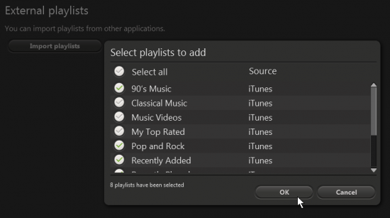HTC Sync Manager 1.1 : Import Playlists