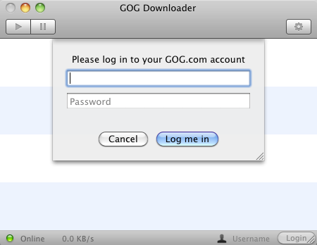 GOG Downloader 1.0 : General View