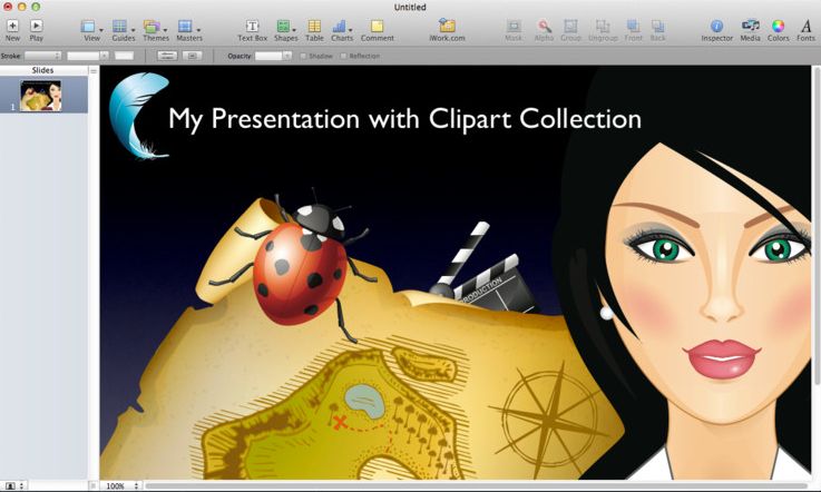 Clipart Collection 1.2 : Program window