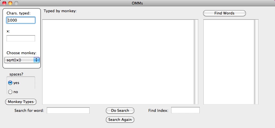 OMMs 3.0 : Main window