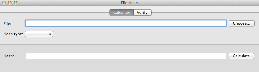 File Hash 1.0 : Interface