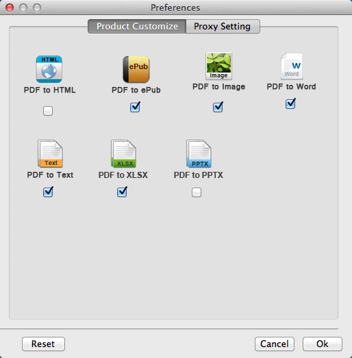iPubsoft PDF Converter 2.1 : Program Preferences